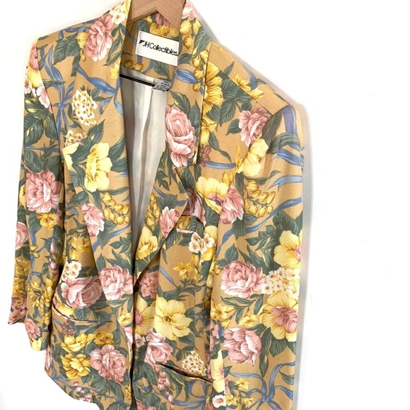 Vintage JH Collection Floral Blazer, Size 8 - Picture 9 of 13